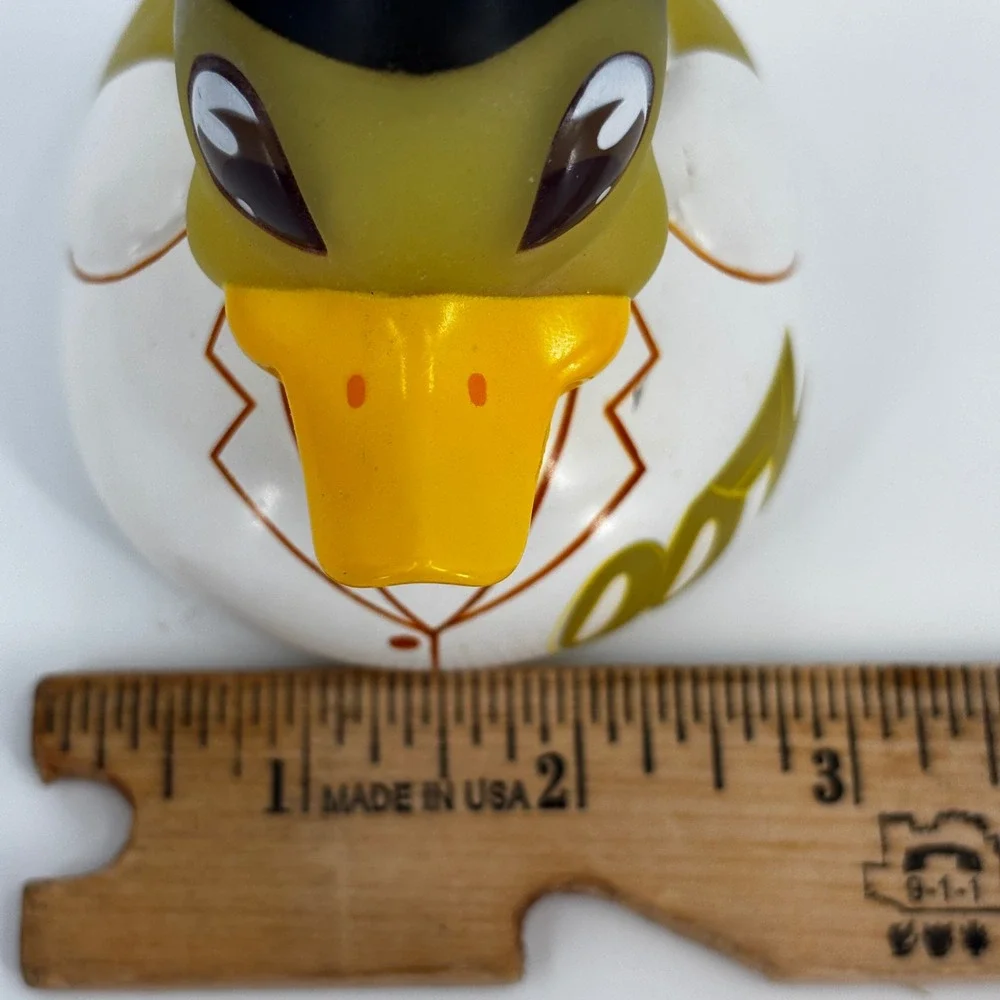 Locomocean Duck Bond 007 Rubber Duck White Gold LED Glow Bath Toy